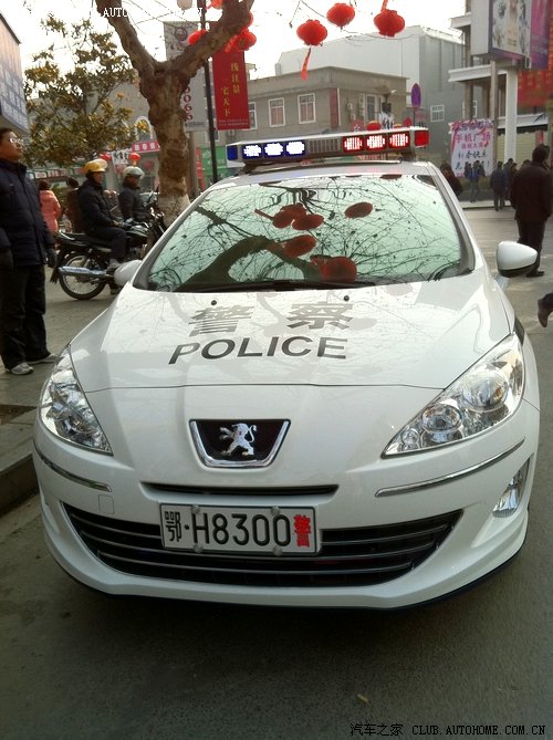 408警车!威武!一路追踪,有图有真相!_标致408论坛_汽车之家论坛