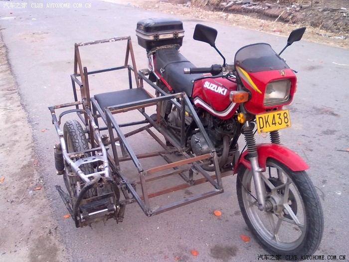【图】牛人自造偏三轮_v3菱悦论坛_汽车之家论坛