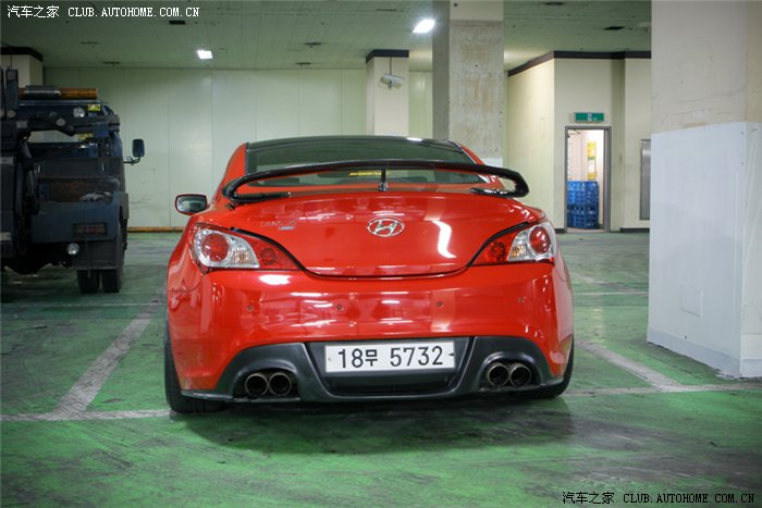 韩版劳恩斯酷派改装ctm碳纤尾箱 尾翼作业