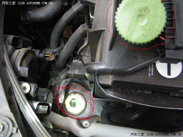 08款polo波罗1.4at波箱油入口在哪里?