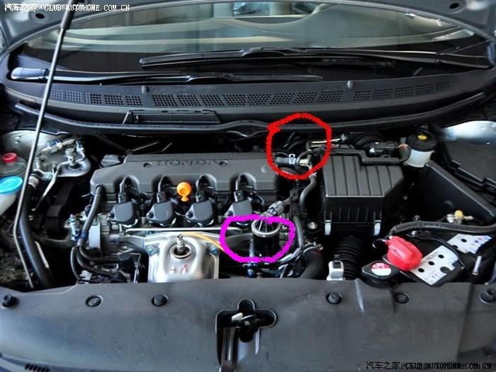 请教思域发动机号码在发动机那个位置.能看到否