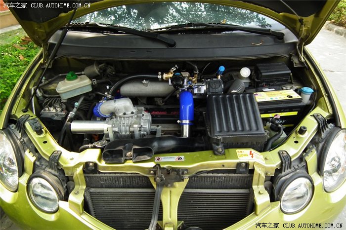 勇敢的心奇瑞qq6改装机械增压发动机