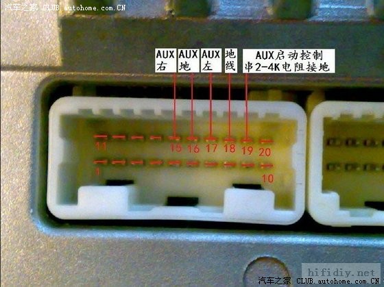 丰田车系cd主机usb接口定义