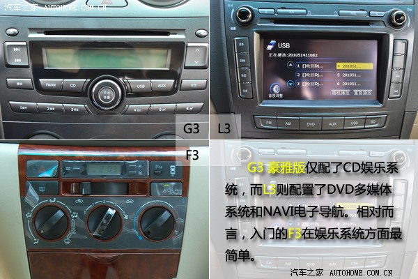 配件共用比亚迪l3g3f3全方位对比图解