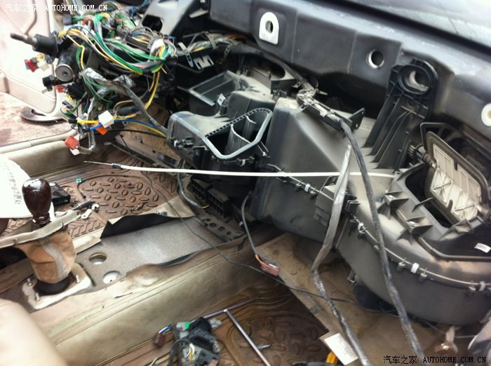 更换暖风小水箱