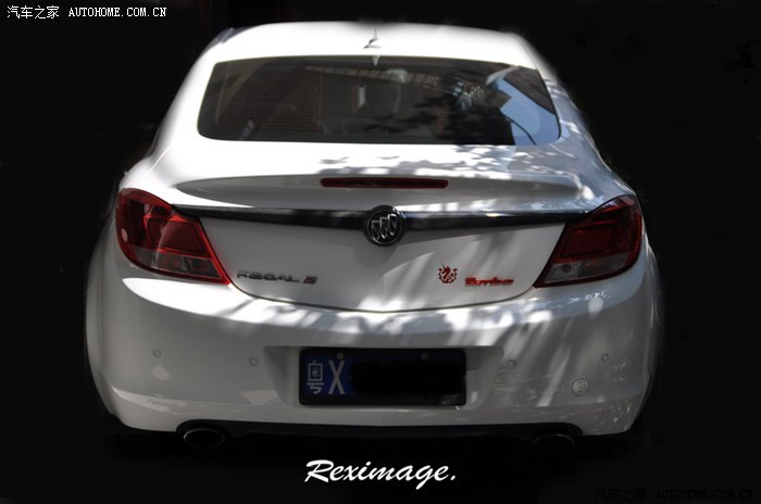 白vv提车两天作业.黑顶 尾灯熏黑_君威论坛_汽车之家论坛