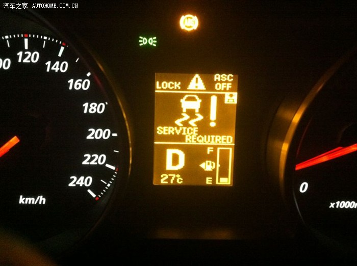 问题在于abs传感器出故障