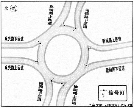天目中路立交桥红绿灯好晕啊