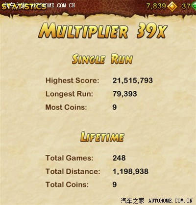 逃离古庙2你们最高玩到多少分