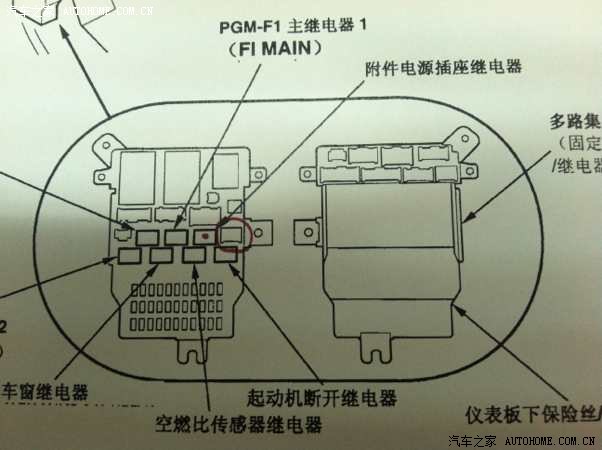 雅阁obd接口的acc是那一个针脚?