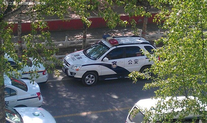 狮跑警车还蛮看.