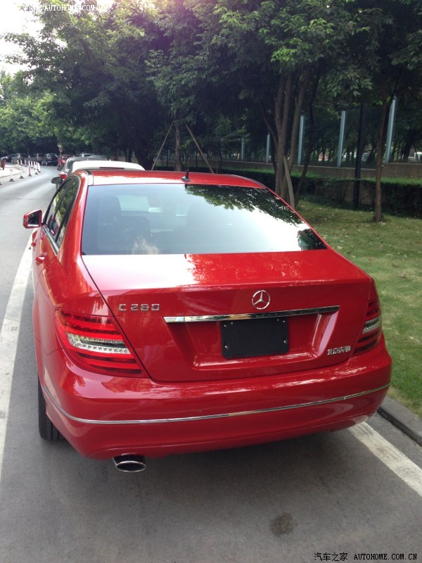 【图】骚红c260时尚重庆提车!求认证!_奔驰c级论坛_汽车之家论坛