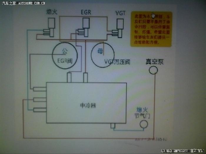 求助,圣达菲2.0柴油车那三个胶皮管怎么插的啊?上图