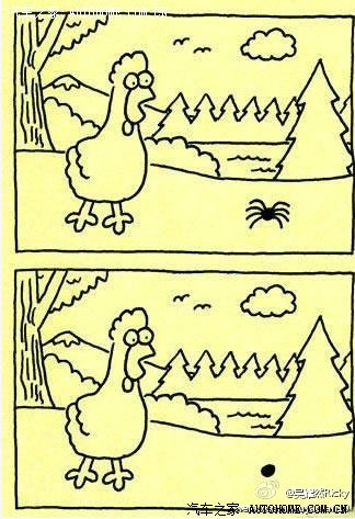 大家快来找找这两幅图有什么区别哇哈哈有8处不同喔