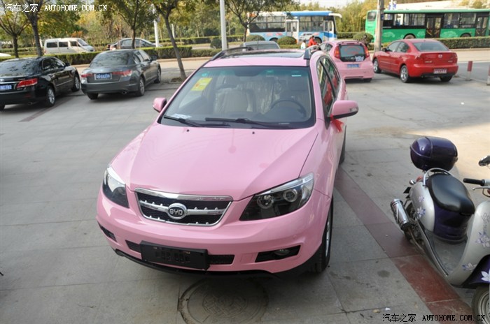 【图】〖中国第一个粉色s6改装完毕 12月9日更新_比亚迪s6论坛_汽车之
