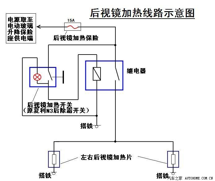 我的夏利n3两厢改进贴17废品利用后视镜加热百张图