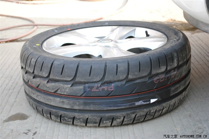 绞牙aspec排气后继续上re11轮胎