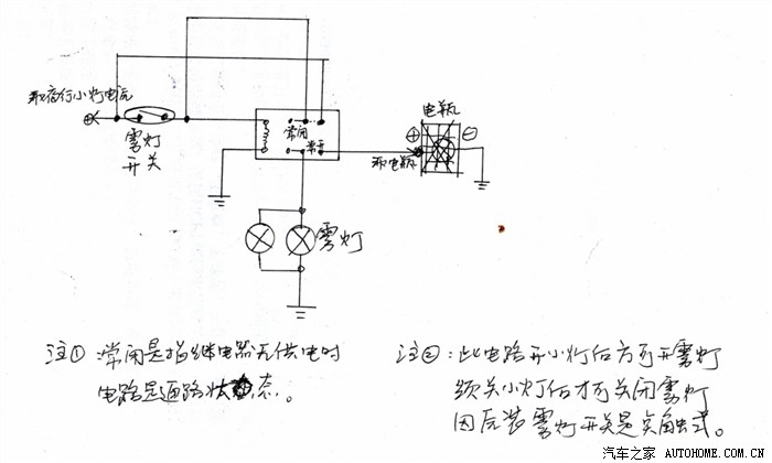 跪求谁有rio前雾灯原厂开关接八爪继电器的线路图