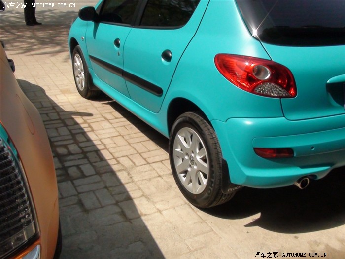 标致207亚光石油蓝亚光黑混搭改色作业大陆独一份千9101