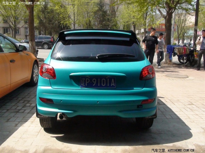 标致207亚光石油蓝亚光黑混搭改色作业大陆独一份千9101