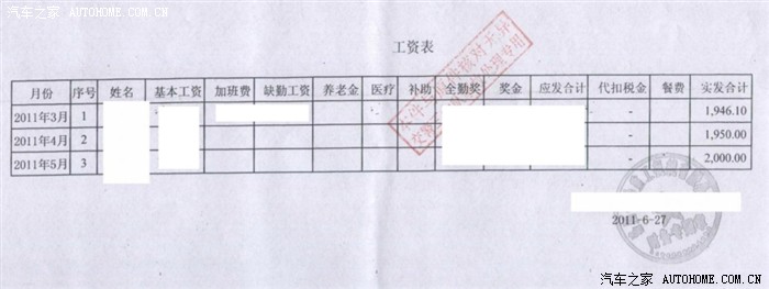 注,需要前三个月的工资表