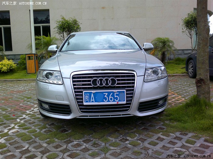 银色奥迪a6l整容归来气势非凡啊申精