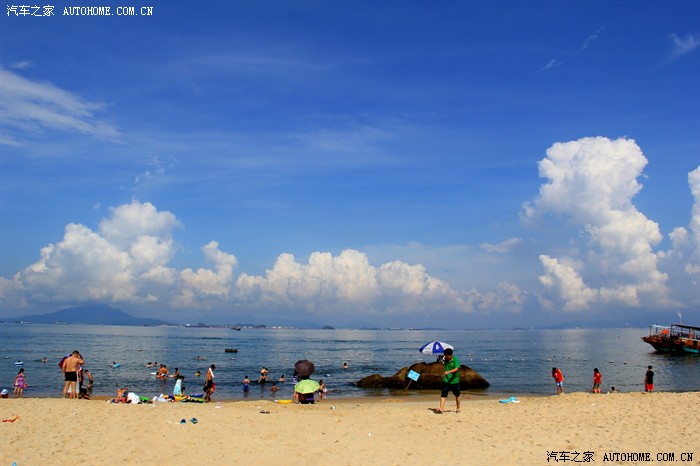 惠东金海湾自驾之旅之蓝天白云晚霞海滩
