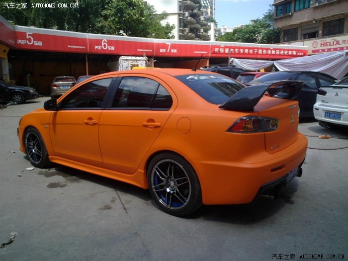 【图】翼神改色--亚光橙色磨砂漆!_翼神论坛_汽车之家论坛