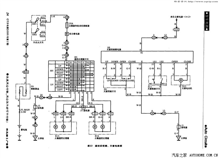 天津一汽丰田花冠整车电气线路图ii