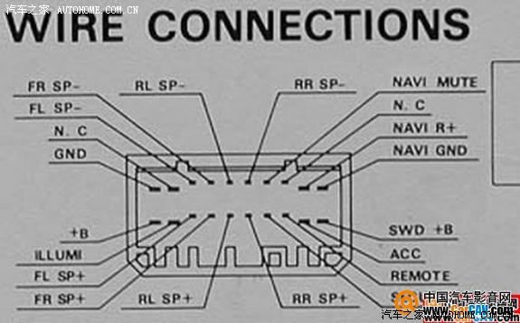 那位有crv的cd机的接线图纸啊,单碟nh167l