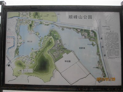 顺峰山公园导览图片
