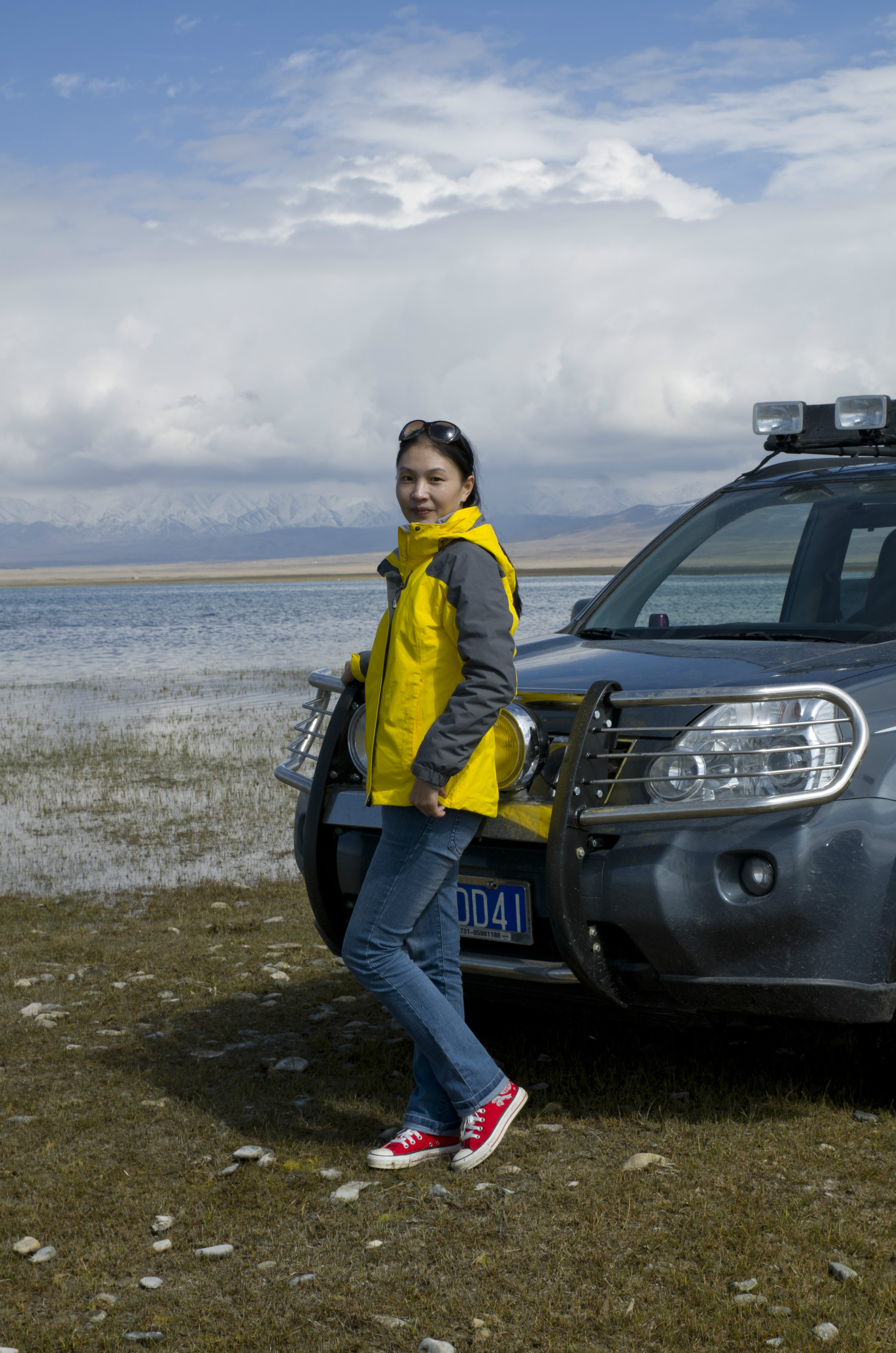青海湖怎么拍都是美附大量美女帅哥和亲历车祸杯具啦