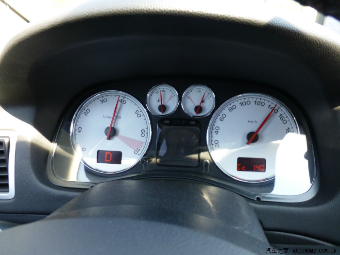 6at307两厢仪表盘-速度表(65~140km/h)_标致307论坛_汽车之家论坛
