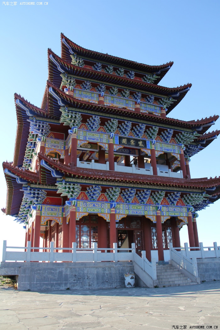 飞云阁纵览江景 山景