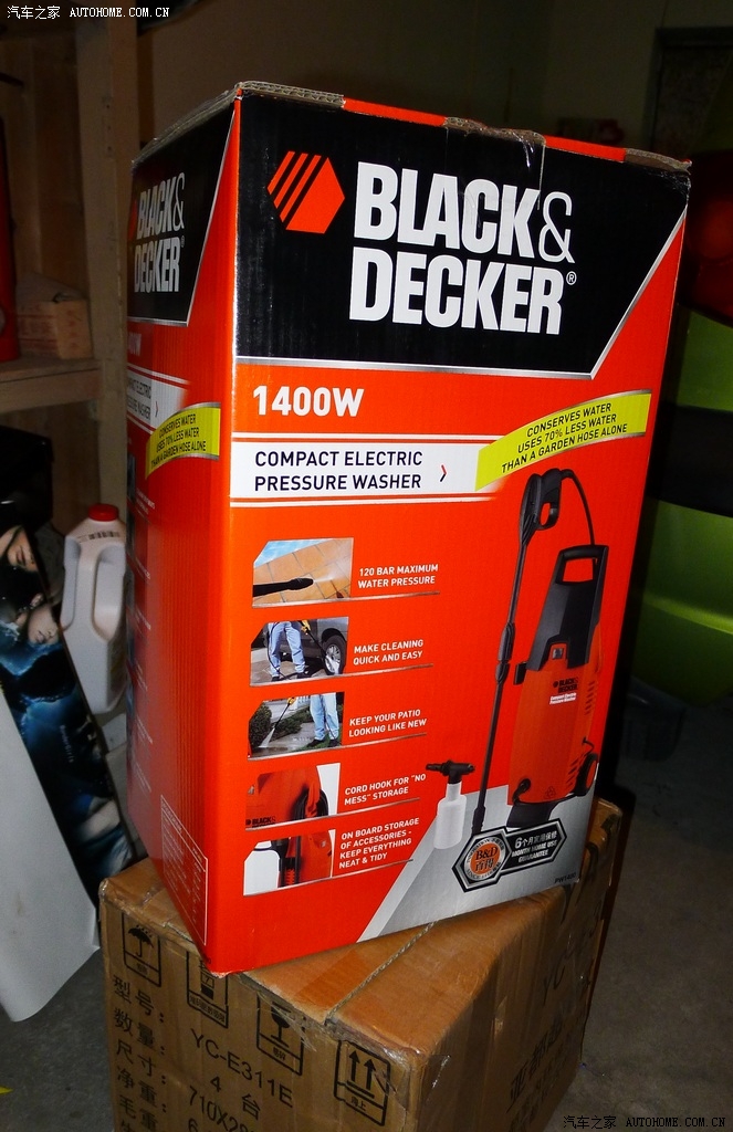 经过曲折入手美国百得pw1400小型高压清洗机开箱帖