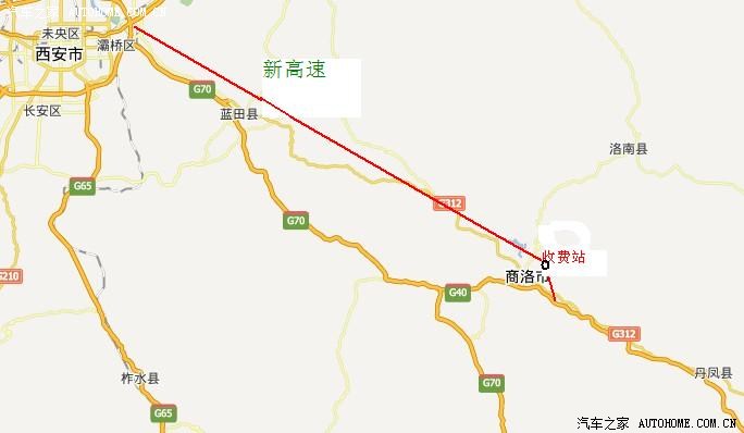 西安商洛市新高速路线图