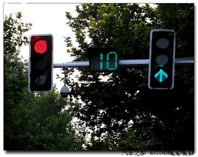 图解十字路口如何按照红绿灯指示行车