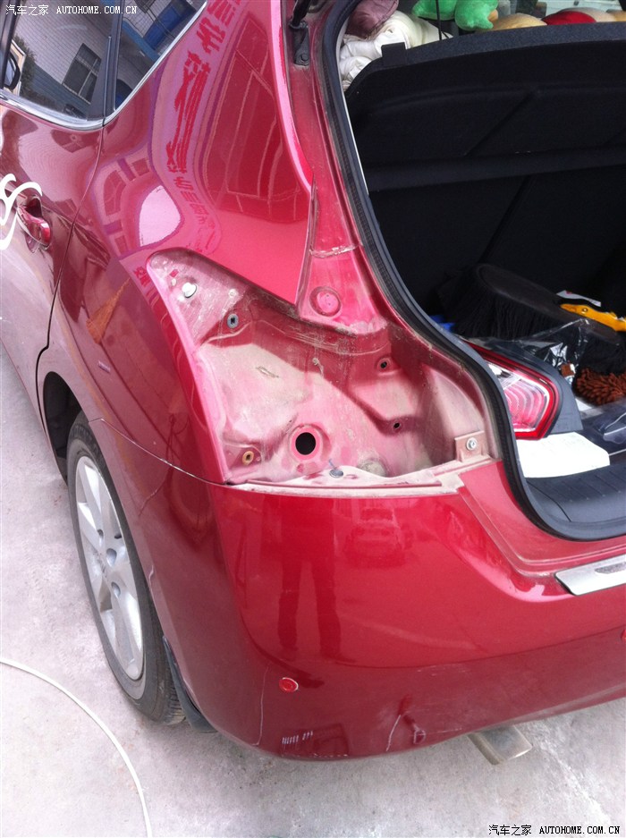 【图】总算把后防撞钢梁装上了,并求认证_骐达tiida论坛_汽车之家论坛