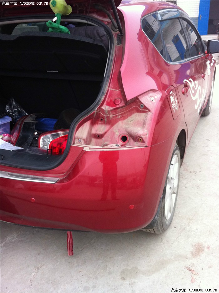 【图】总算把后防撞钢梁装上了,并求认证_骐达tiida论坛_汽车之家论坛