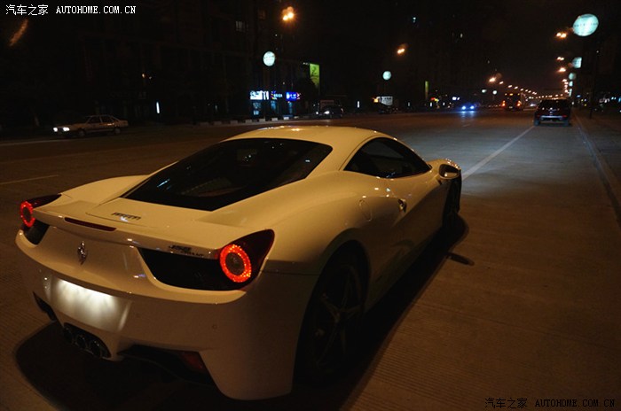 白色458 italia正式作业!(更新夜晚照片)_法拉利论坛_汽车之家论坛