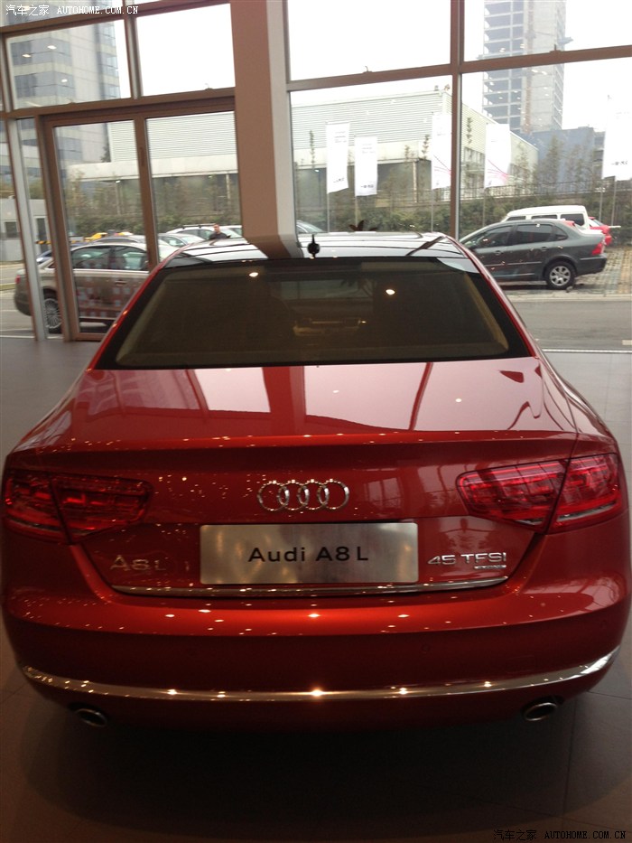 大家快来看啊奥迪a8l橙色好骚哦我的最爱郁闷