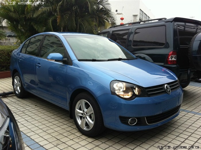 polo三厢冰海蓝提车了求认证