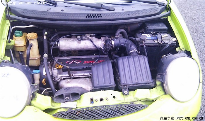 【图】晒晒我家小q的发动机舱~~~_奇瑞qq/qq3/qq6论坛_汽车之家论坛