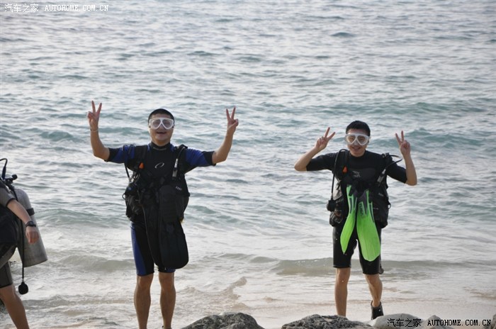 半个小时过后,我们出水了~lp说这张就像出水的鬼子遇上美国兵举手投降