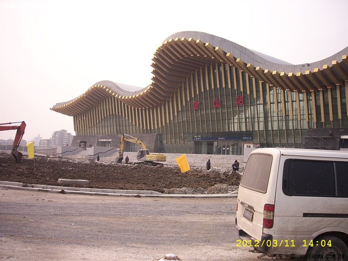 建设中的上海地铁22号线车墩站松江金山站上图了