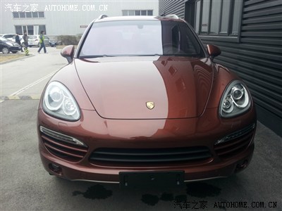 12款3.0t赤褐色卡宴双色内饰提车作业(帖子没发好,从新做作业)