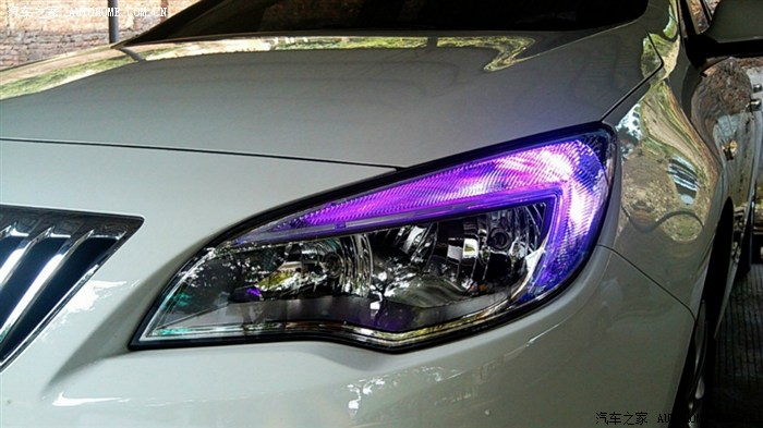 英朗xt紫色示宽灯效果