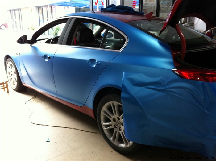 杭州第一辆90后改色糖果水晶蓝vv改装之路改色8号更新内饰