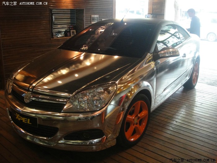 欧宝雅特跑车改装作业-改色膜,亮点多多.