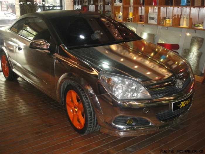 欧宝雅特跑车改装作业-改色膜,亮点多多.